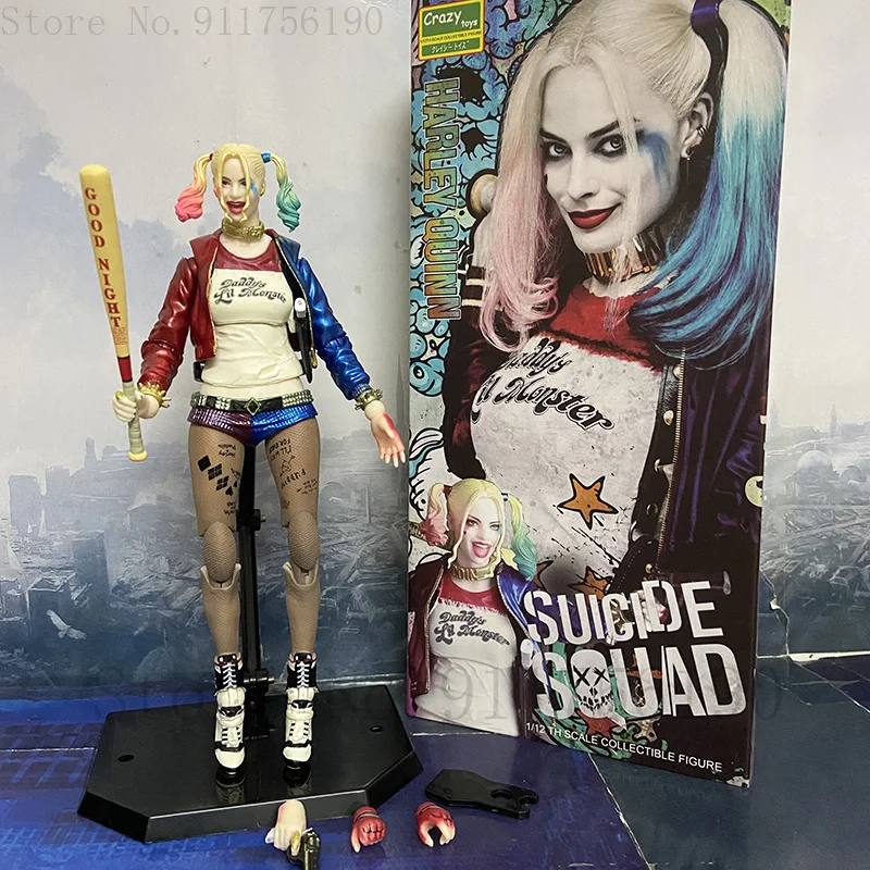 Crazy Toys Figure Harley Quinn Action Figure 1/6 Joker Team Of Prototyping Collectable Model Toy Gift 30CM