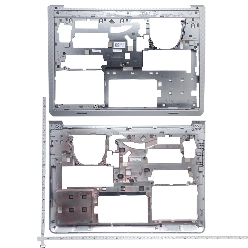 GZEELE New  For Dell Inspiron 14 5000 5447 5445 5448 5457 5442 5443 P49G Palmrest Upper cover bottom base case LOWER Touch Pad