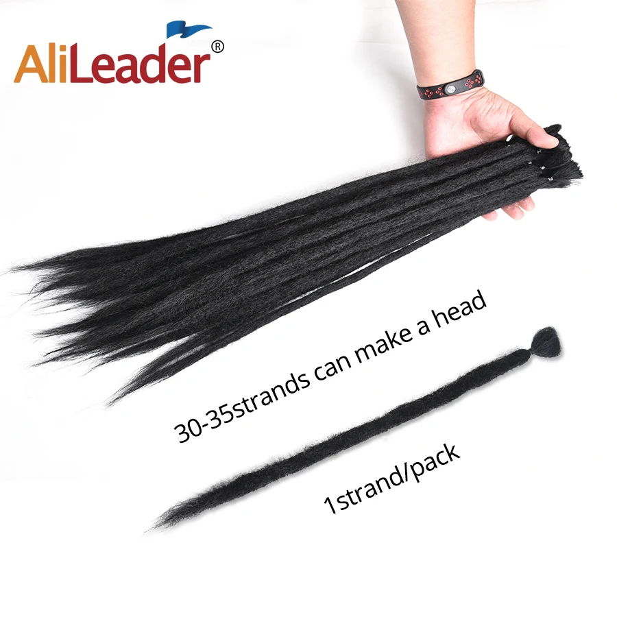 5 Strands 20inch Synthetic Dreadlocks Hair Extensions Soft Handmade Crochet Hair Transplant Blonde Braid Hairs For Women Girl