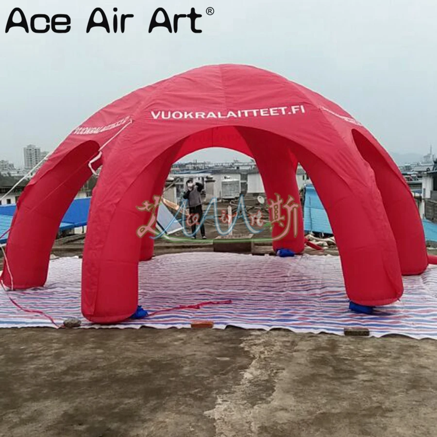 

6m Diameter 3mH Red Inflatable Spider Tent Party Event Marquee Gazebo for Advertising and Car Shelter without Lights