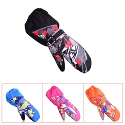 Children Skiing Gloves Winter Warm Waterproof Windproof Kid Snow Gloves Boys Girls Sport Snowboarding Mittens Anti Slip