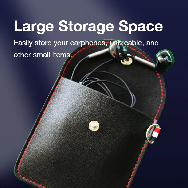 EARDECO Mini Earphone Storage Bag Protective Sleeve Pouch Data Charging Cable Case Coin Purse Headphone Case Cover Portable