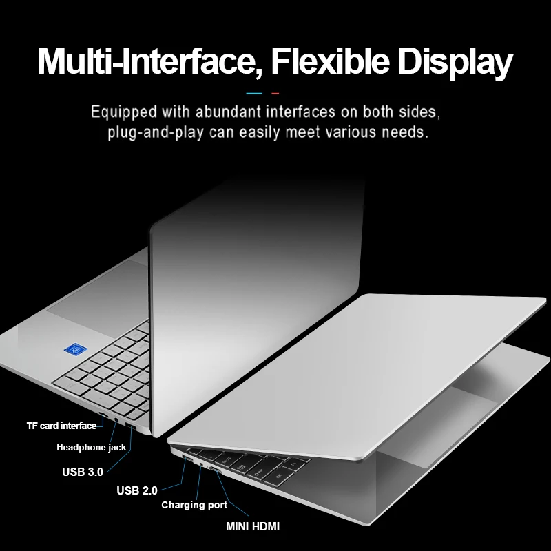 DASKA 15.6 Cal Laptop Intel R5 2500U czterordzeniowy 8GB RAM 128GB 256GB 512GB SSD Notebook IPS 1920x1080 Win 10 ultra-cienki Notebook