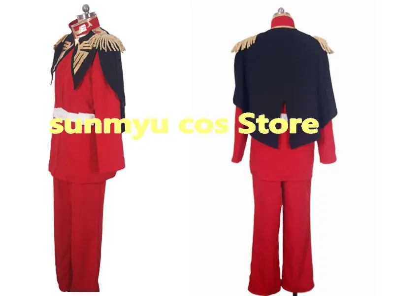 Mobile Suit Gundam Char Aznable Uniform Cosplay Costume,Custom Size Halloween Wholesale Good Quality