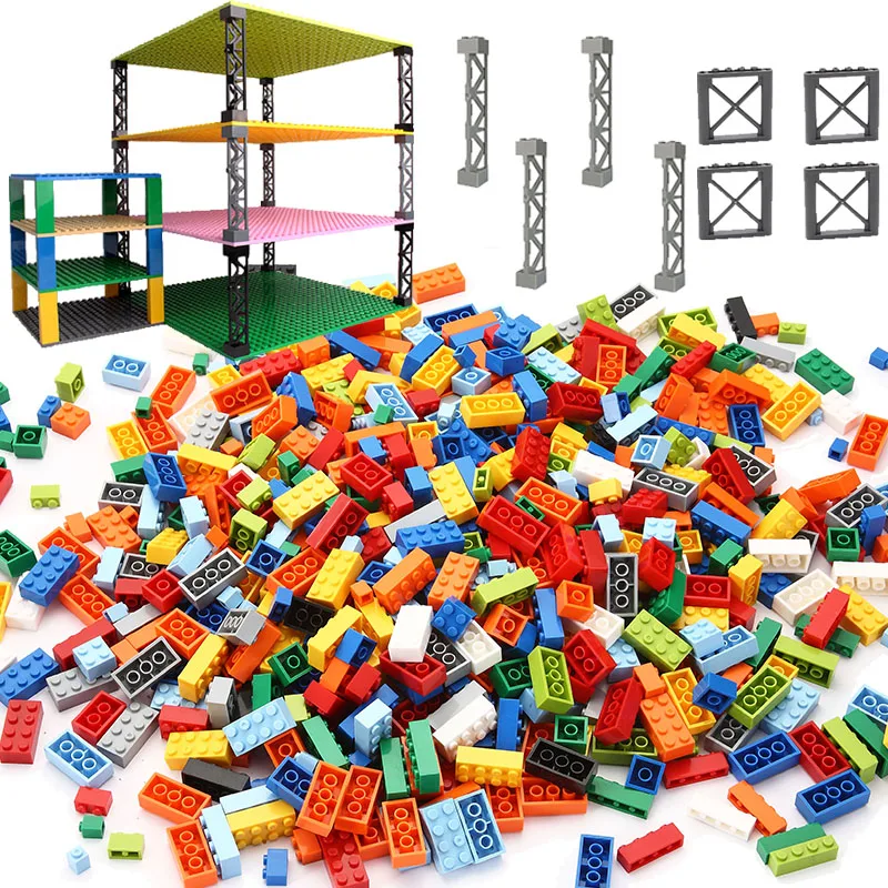 

Moc DIY Building Blocks Brick Classic Bulk Set Compatible Assembles Particles Children Creative Enlighten Toys with Gift 1600PCS