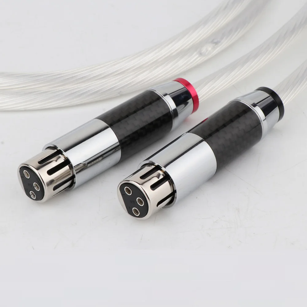 زوج كابل تمديد سلك RAC إلى XLR occ كابل إشارة مطلي بالفضة كابل ربط الصوت عالي الجودة كابل الصوت