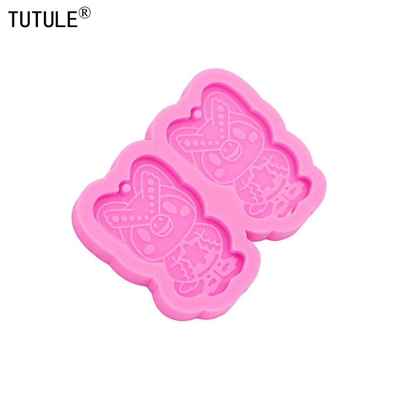 kpop cartoon silicone mold for resin handmade soap key chain Mould forms for baking fondant candies molds plaster clay mold
