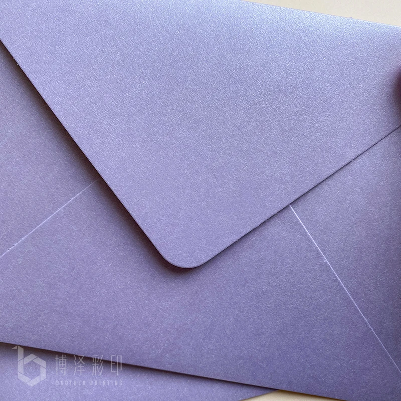 4pcs/set Pearl Paper Solid Color Envelopes For Invitations Wedding Invitation Envelope Set 14cm X19cm