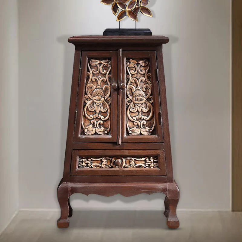 

Thai Carved Living Room Foyer Used As Old Porch Cabinet Southeast Asian Style Chinese Club Bedroom Cabinet Furniture