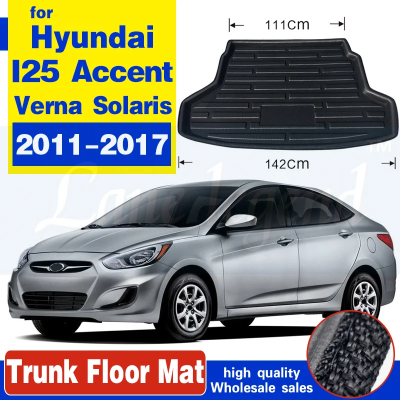 

Cargo Mat Trunk Tray Boot Liner Floor Carpet For Hyundai I25 Accent Blue Verna Solaris Sedan 2011 2012 2013 2014 2015 2016 2017