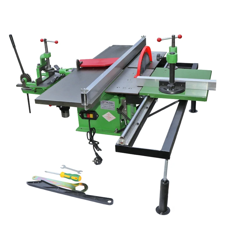 Desktop multi-function wooden bar machine tool, mechanical electric planer, planer, planer, table saw, optional mobile sliding