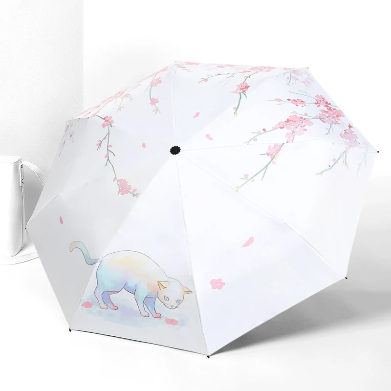 Folding Windproof Umbrella Automatic Women Kawaii Fashion Portable Cartoon Umbrella High Quality Cute Paraguas Umbrella BC50ZS