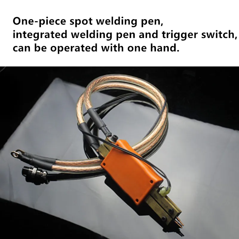 Diy 16 square electric vehicle battery pack spot welding pure copper handheld integrated spot welding pen with trigger switch