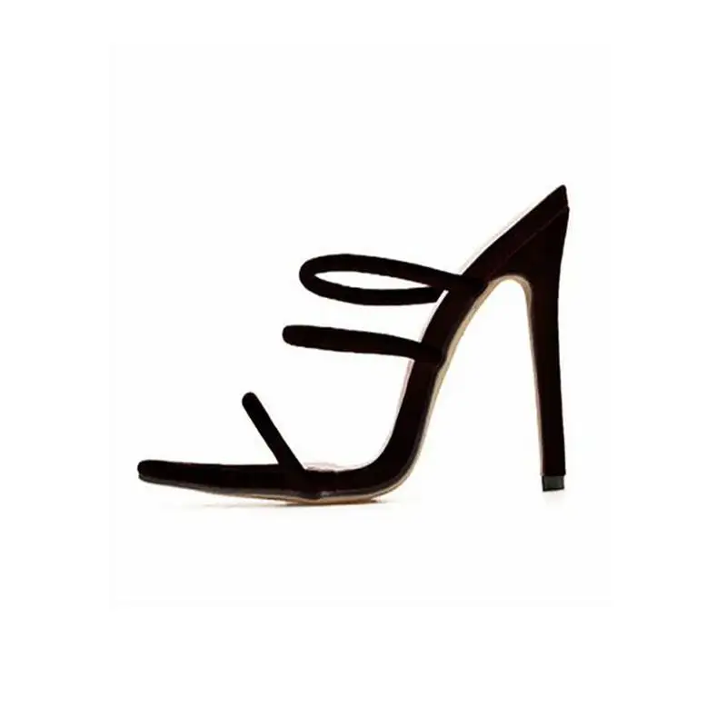 2020 Candy bright color Fashion Thin Belt Women Sandals Thin High Heels Pointed Toes Dance Gladiator Shoes Shallow Party 35-43