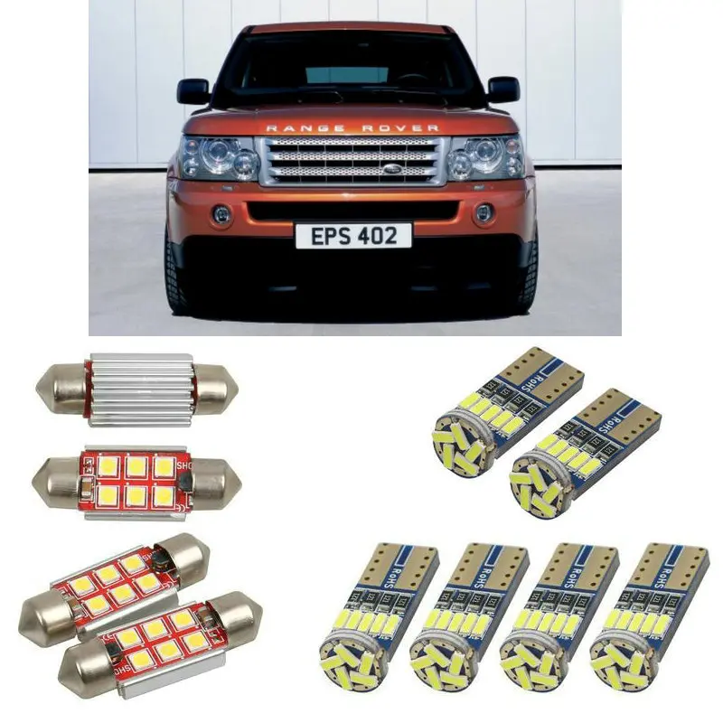 

Interior led Car lights For Land Rover range rover sport L320 bulbs for cars License Plate Light 16pc