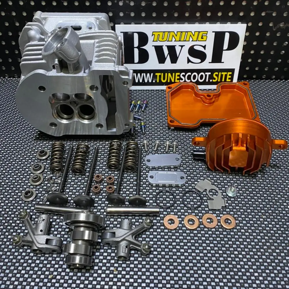 CYLINDER HEAD FOUR VALVES For BWS125 RS100 CYGNUS ZUMA EX23 IN26 With Camshaft Rockers Tuning Engine Parts BWSP