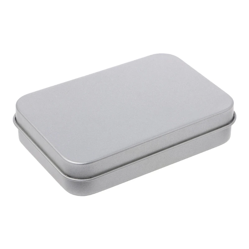 NEW Delicate Small Metal Tin Silver Storage Box Case For Money Coin Candy Key Organization Storage Box