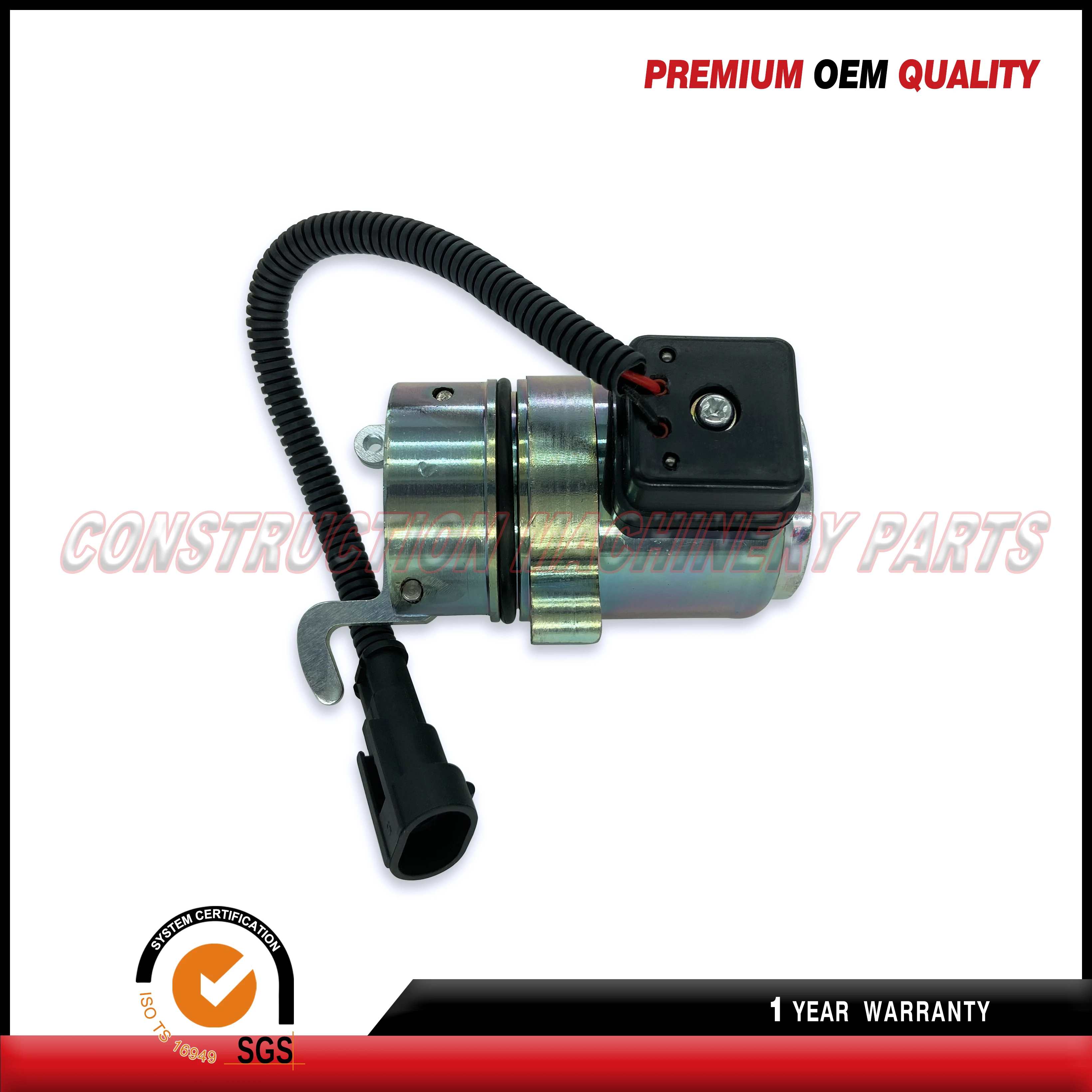 12V Shut Off Solenoid Fit BOBCAT 6686715 A220 A300 S250 T200 Deutz dsl Skid Steer 0427 2956