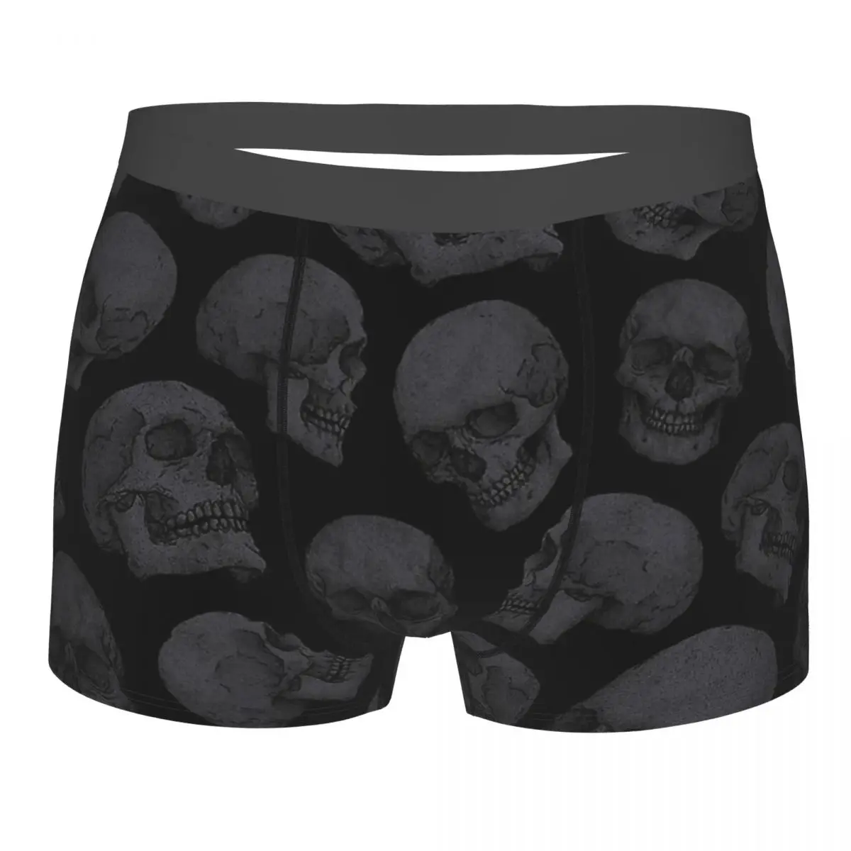 Men\'s Panties Skulls1 Men Boxer Underwear Cotton for Male Bones skull Large Size Lot Soft