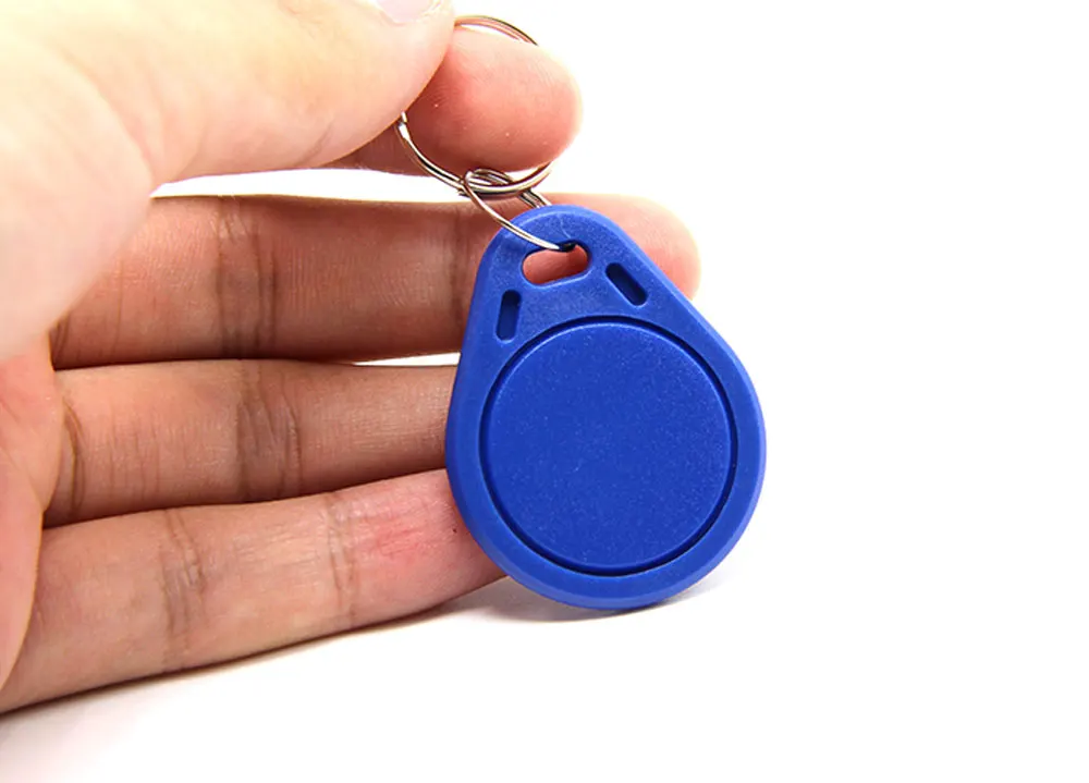 100pcs 13.56MHZ IC 태그 1K S50 ABS 방수 ISO IC 열쇠 고리 액세스 제어 키 체인 RFID 스마트 카드 태그