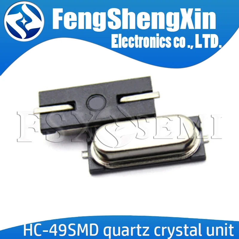 10pcs HC-49SMD quartz crystal unit crystal HC-49S SMD 24.576MHZ 25MHZ 26MHZ 27MHZ  27.12MHZ 28MHZ 30MHZ 32MHZ 36MHZ 40MHZ 48MHZ