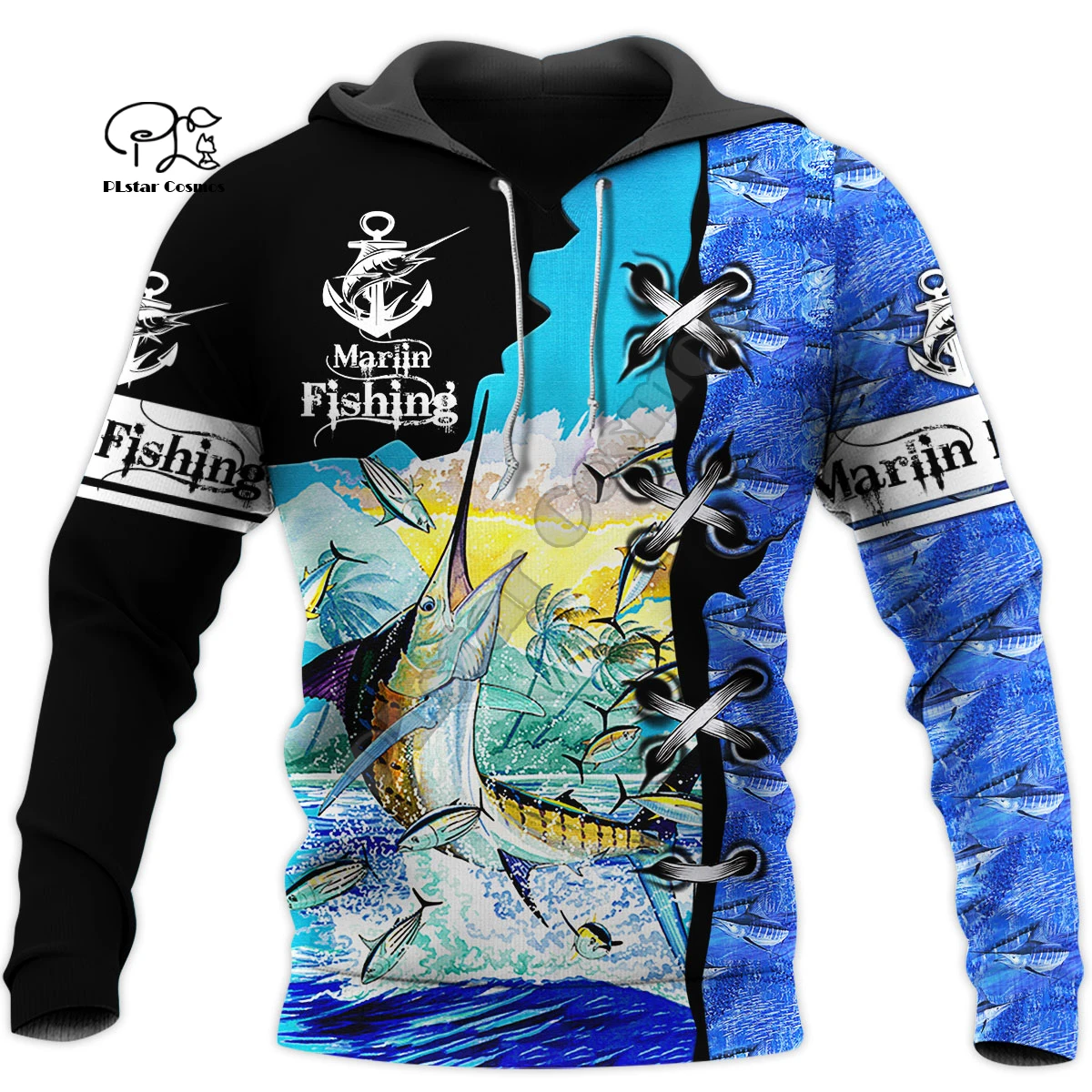 

PLstar Cosmos Tuna MaHi Marlin NewFashion Fishing Fisher Animal Funny Tracksuit Pullover Harajuku 3DPrint Men/Women Hoodies T-7