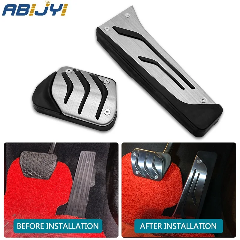 

For BMW Non-Drilling Brake Accelerator Pedal Plate Pad For F30 F10 F20 E34 E39 E90 E60 E63 F12 E84 F25 1 3 5 6 X1 X3 X5 Series