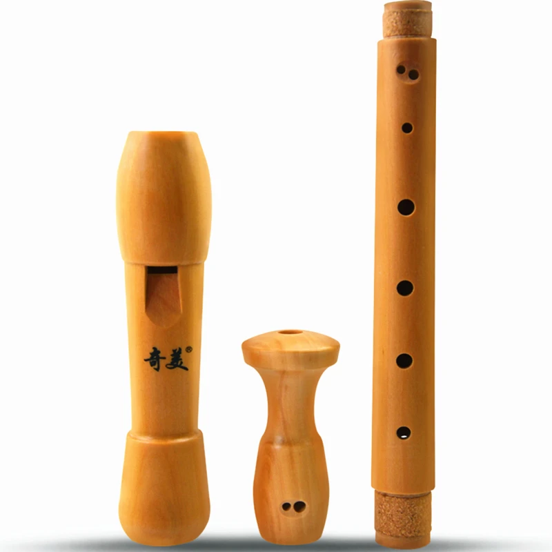 Qimei 8 Holes Alto F Maple Wood Flute German Style Recorder English Style Chinese Dizi Musical Instruments Clarinet QM8A-30B 31G