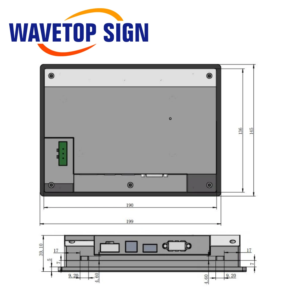 WaveTopSign Ruida RDD6584U-DFM ขนาดใหญ่ Panoramic หัว Asynchronous เครื่องตัดระบบควบคุม CNC สั่นมีด