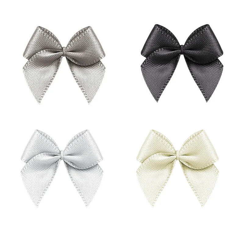 50 Stück rosa Satinband Schleifen Dekoration Schleifen für Bastelpakete kleine Schleife Geschenkverpackung Blume DIY Hochzeit Schleife Geburt 25 ± 3 mm – Detail 12