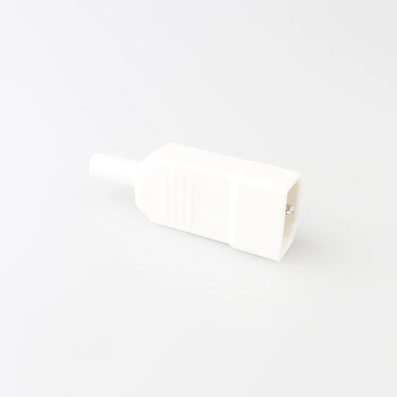 LZ-14-T1/T2 IEC Straight Cable Plug Connector C13 C14 10A 250V 3pin white female&male Plug Rewirable Power Connector