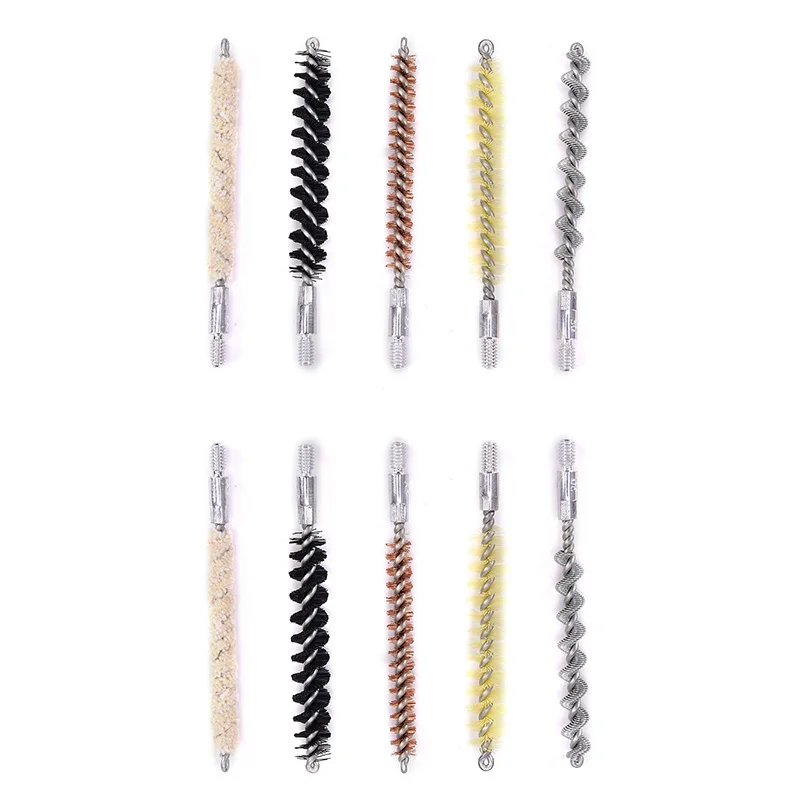 5pcs/lot .22cal/5.56mm .30cal/7.62mm Pistol Rifle Gun Clean Brush Kit Hunting supplies accessories Cleaning tool kit