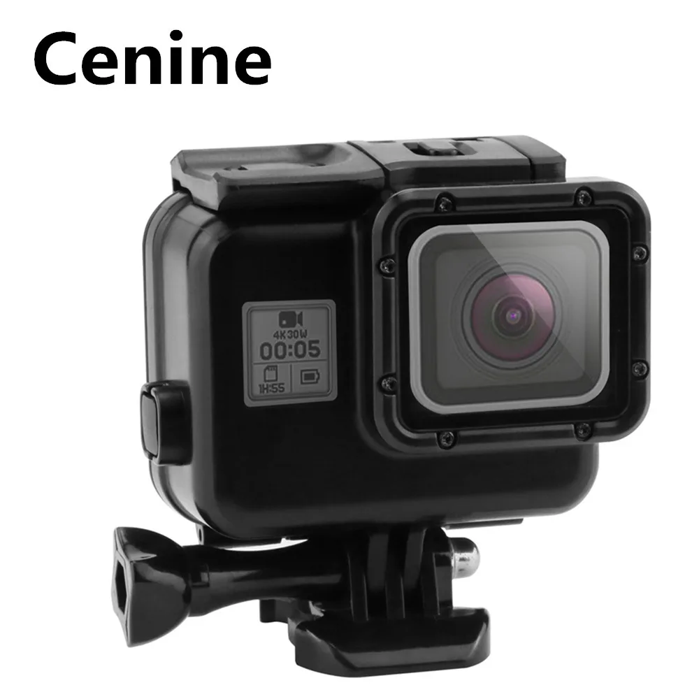 Czarna wodoodporna obudowa z ekranem dotykowym Tylne drzwi do Gopro Hero 7 6 Podwodne pudełko do Go Pro Hero 7 6 5 Akcesoria do kamer