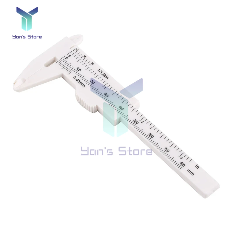 0-150mm 0-100mm Plastic Vernier Caliper Tattoo Caliper Ruler Gauge Plastic Ruler Accurate Measurement Tools Vernier Caliper