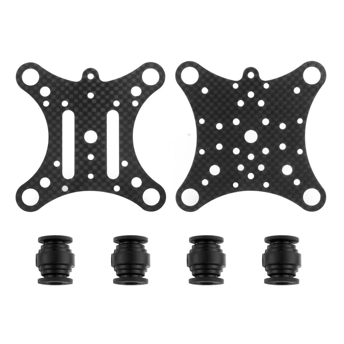 FPV-Kohlefaser-Antivibrationsplatte und Gummibälle für Phantom 1 2 Gimbal Mount Quadcopter für Gopro Hero 2 3 PTZ – Detail 3