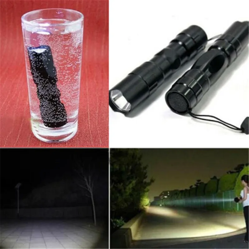 Portable Waterproof 8000LM Pocket LED Flashlight Zoomable LED Torch Mini Penlight Light AA buttery not included