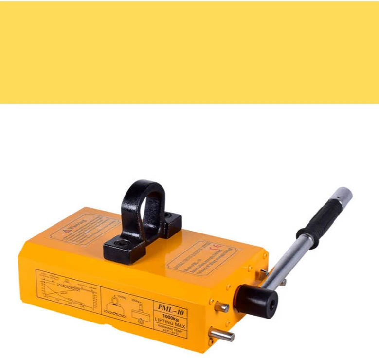 Ventosa a piastra sottile a magnete permanente 300 kg-1 tonnellate doppio circuito magnetico jack a magnete permanente magnetico super forte per acciaio