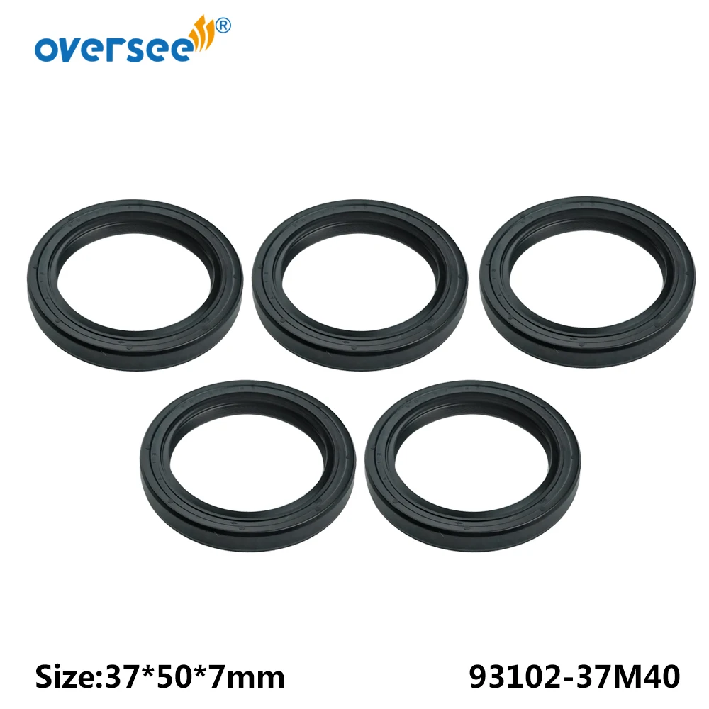 93102-37M40 Oil Seal For Yamaha Outboard Motor 4T F25 F50 F70 Hp Size:37*50*7mm; 93102-37M40-00