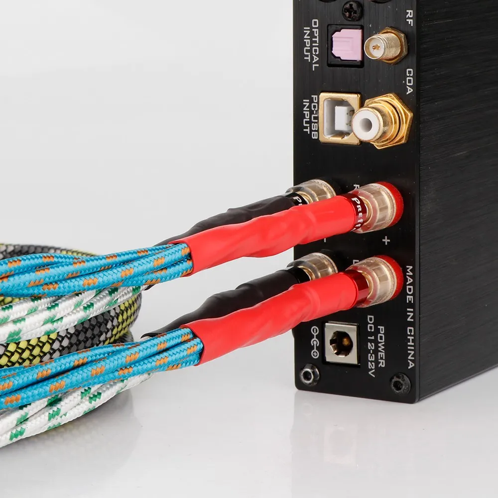 Электрический акустический кабель из бескислородной меди в западном стиле, высококачественный акустический кабель для усилителя HI-FI, кабель с разъемом типа «банан» для усилителей