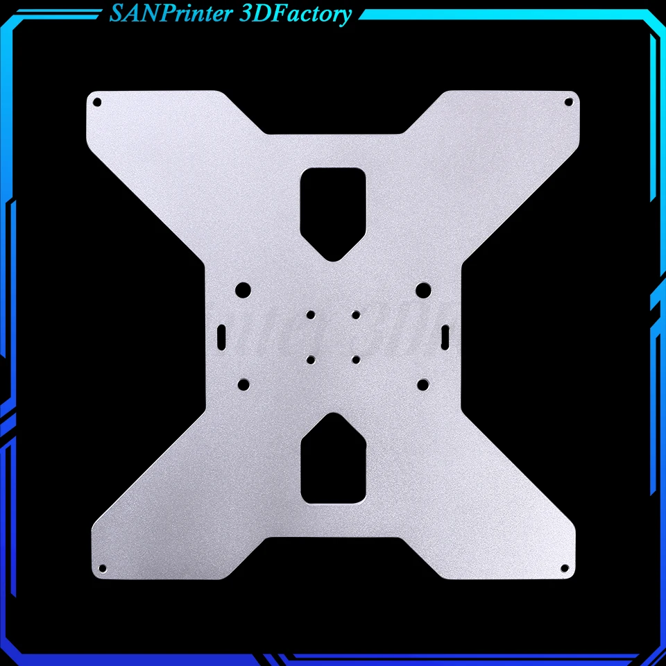 Tarantula aluminum Y Carriage heated support Plate black silver Anodized for HE3D / Tarantula 3D Printer