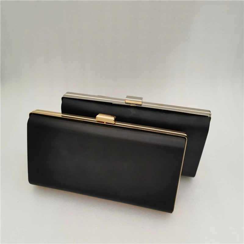 Ramka do torebki typu box, prostokątna, w stylu vintage, brązowa, metalowa ramka do torebki typu clutch, ręcznie robiona, części do torebek DIY, złota, srebrna, hurt.