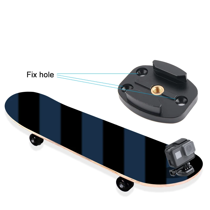 Metal Quick Releasefor GoPro Accessories Helmet Mount Base Adapter Buckle For Gopro Hero 10 9 8 7 6 5 4 3 for Xiaomi for Yi