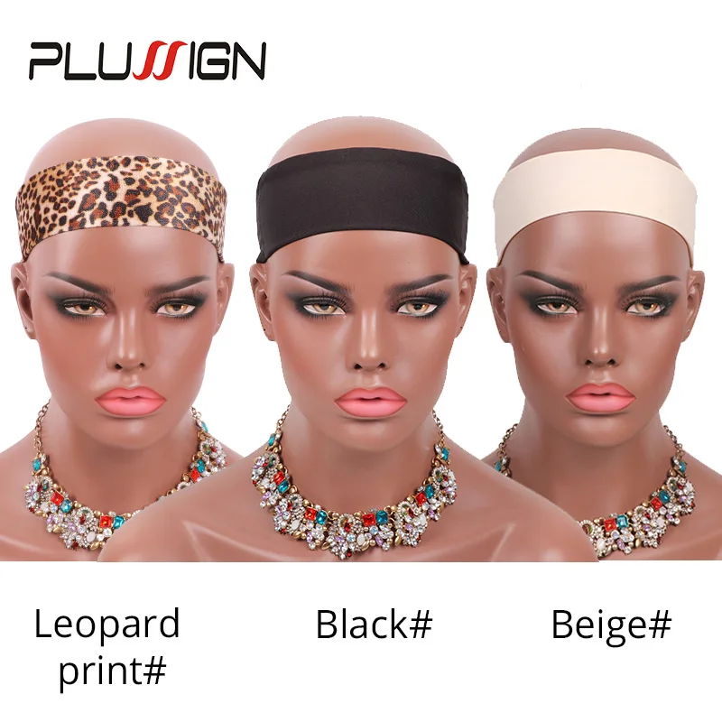 1Pcs 2Pcs African Headbands Knotted Hairbands Black Stylish Head Wraps Wide Comfortable Wig Making Headband Wig Grip For Women