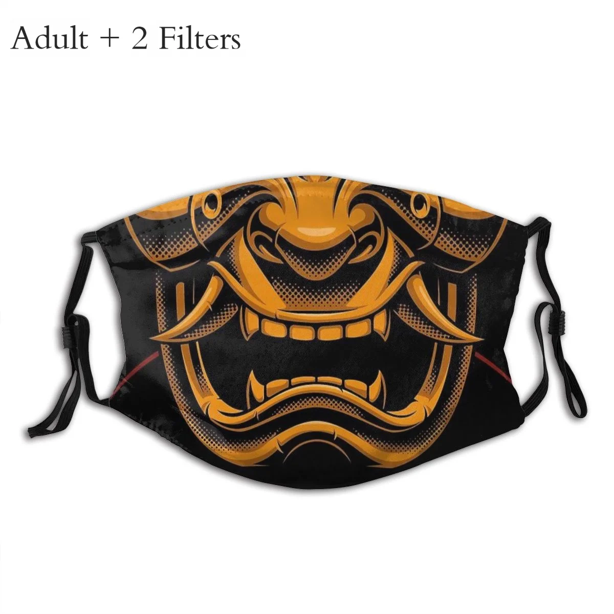 Oni Japan Samurai Demon Mascarilla Masque Facial Mask Fiery Demon Samurai Helmet Masks Fation Mouth Mask With Filters