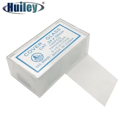 100 Uds 24x50mm portaobjetos de vidrio para microscopio cubierta portaobjetos en blanco accesorios para microscopio 0,13-0,17mm de espesor