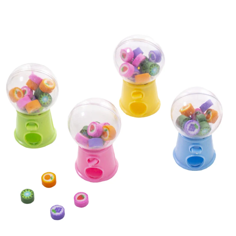 

Creative Mini Fruit Gashapon Eraser Machine Eraser Dispenser Kids Stationary School Supplies Children Gift