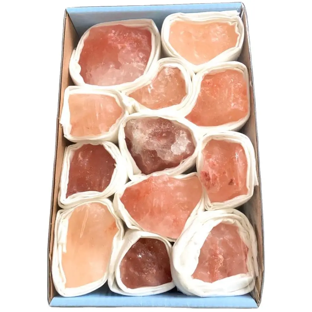 Himalayan Salt stone Natural raw stone Crystal Hand Carved Home Decor Air Purifying  Set of boxes