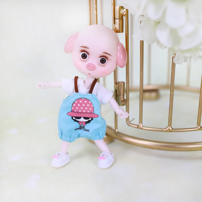 Middie Blythe Doll Casual Blue Romper Set 2