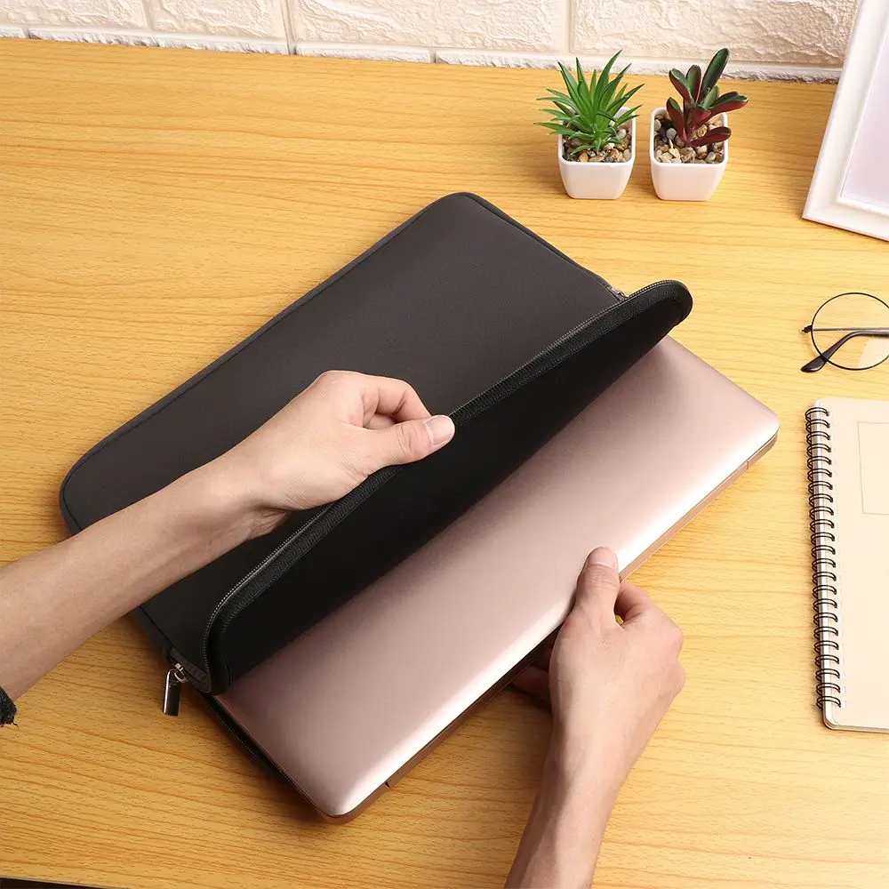 Funda de tela de algodón con forro suave para portátil, maletín para Lenovo, HP, Dell, Asus, 11, 13, 14, 15 y 17 pulgadas