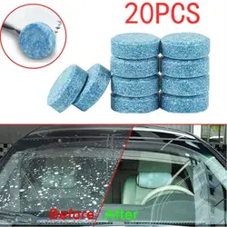 20pcs/pack(20pcs=80L Water)car Windshield Wiper Glass Washer Auto Solid Window Cleaner Effervescent Tablets Car Accessories